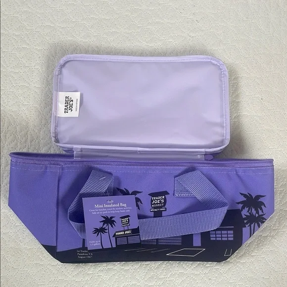 Purple Insulated Tote Bag - Picture 1 of 2